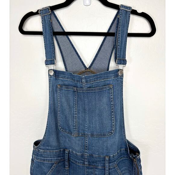 Madewell Raw Hem Overalls Size XL Denim Boho Artsy Homestead Country Farmer - Picture 3 of 16